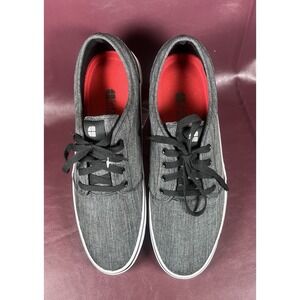 Shoes For Crews Mens Canvas Work Sneakers Charcoal Gray Size 13